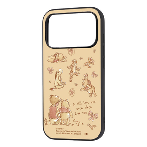 レイ・アウト iPhone 18 Pro用 / 17 Pro用 / ディズニー / maru 衝撃吸収 バンパー ハイブリッドケース / くまのプーさん_100歳になっても RJ-DP58K4TB/PO75-イメージ1