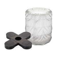 伸晃 タイヤパレット カバー付き L 16～18インチ 収納 簡単組立 FCE134T-TP-BK1T-CL