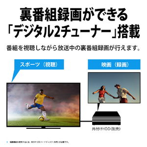 シャープ 43V型フルハイビジョン液晶テレビ AQUOS 2T-C43GE2-イメージ6