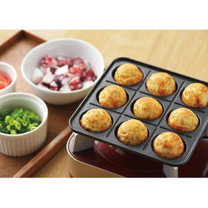 パール金属 鉄鋳物製たこ焼きプレート 9穴 FC839NM-HB-6216-イメージ3