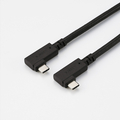 エレコム USB Type-C(TM)ケーブル やわらか両端L字タイプ ブラック USB4-CLLY10NBK