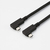 エレコム USB Type-C(TM)ケーブル やわらか両端L字タイプ ブラック USB4-CLLY10NBK-イメージ1
