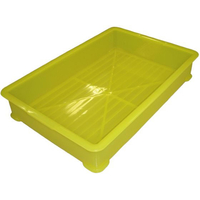 江部松商事 EBM/PP 半透明カラー番重 A型 小 イエロー(サンコー製) FC192LC-1084240