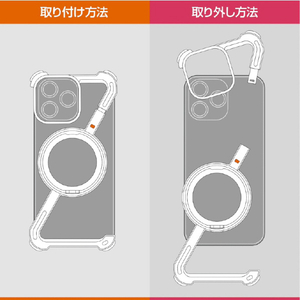 HACRAY iPhone 16 Pro Max用360 RingStandバンパー アルミ×シルバー HR27183I16PM-イメージ13