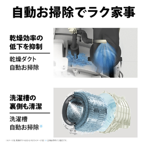 SHARP 【右開き】7kgドラム式洗濯乾燥機 ホワイト系・右開き ES-7S2-WR-イメージ7