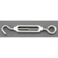 エスコ ターンバックル Hook&Eye アルミ・ステンレス製 13.2×12.2mm FCY8418-EA638KE-12