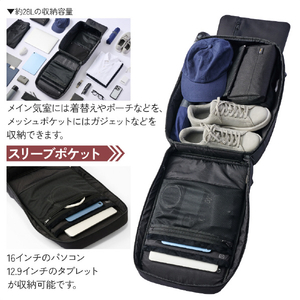 エレコム 防犯バックパック(28L) ブラック BM-BPSC01LBK-イメージ5