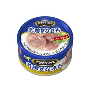 ペットライン ごちそうタイム 若鶏すなぎも 80G ｺﾞﾁｿｳTﾜｶﾄﾞﾘｽﾅｷﾞﾓ80G-A-イメージ1