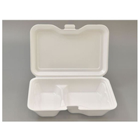 シーピー化成 弁当容器 VK-612-2無地 50枚 FCG380V-00542702