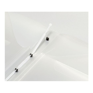 キングジム スキットマン 領収書ファイルA4長辺1／3 12ポケット 水色 FC624YN-2380-LB-イメージ4