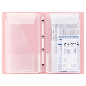 キングジム スキットマン 領収書ファイルA4長辺1／3 12ポケット 水色 FC624YN-2380-LB-イメージ5