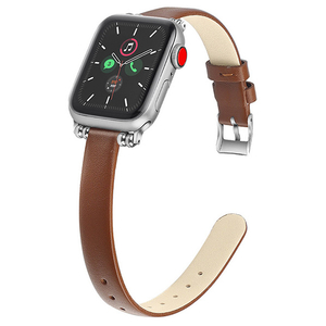 GAACAL Apple Watch Series 1-9/SE1-2/ULTRA 2(42/44/45/49mm)用「ラテ色」PUレザーバンド ダークブラウン W00061DBB-イメージ1