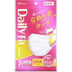 アイリスオーヤマ DAILY FIT なめらか 小さめ 個包装 ホワイト 7枚 FC686TC-PK-DH7SW-イメージ2