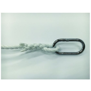 ユタカメイク カラビナ付きポリエステルロープ 12mm×20m FC962HS-8278822-イメージ2