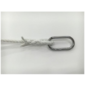 ユタカメイク カラビナ付きポリエステルロープ 12mm×20m FC962HS-8278822-イメージ3