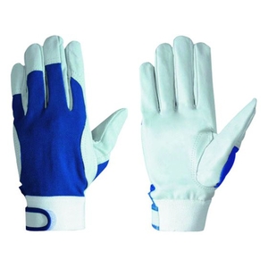 シモン 豚革甲メッシュ袖口マジック付 129豚白 L寸 FC201FS-8165977-イメージ1