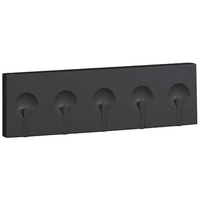 伸晃 5連フック キッチンフック 小物収納 マグネット ブラック FCE158T-FK-5HBK