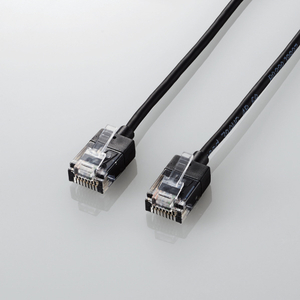 エレコム Cat6A LANケーブル(1．0m) ブラック LD-GPASS/BK1-イメージ2