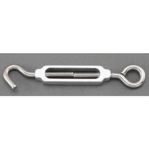 エスコ ターンバックル Hook&Eye アルミ・ステンレス製 12.5×12.2mm FCY8419-EA638KE-13-イメージ1