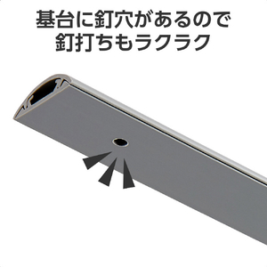 エレコム 床用モール(長さ1m/幅30mm) グレー LD-GA1207MGY-イメージ6