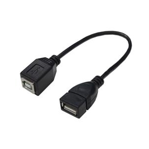 変換名人 USB2．0 A(メス)→B(メス)ケーブル(20cm) USBAB-BB20-イメージ1