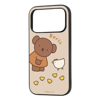 レイ・アウト iPhone 18 Pro用 / 17 Pro用 / ミッフィー / maru 衝撃吸収 バンパー ハイブリッドケース / ボリス_ニワトリとひよこ RJ-BP58K4TB/MF104