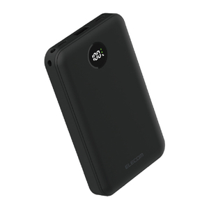 エレコム 残量表示機能付きモバイルバッテリー(10000mAh/22．5W) ブラック DE-C76-10000BK-イメージ1
