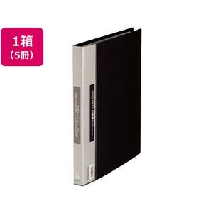 キングジム クリアーファイルカラーベース差替式A4 背幅25 黒 5冊 1箱(5冊) F836152-139ｸﾛ-イメージ1