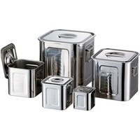 赤川器物製作所 赤川器物/AG18-8 目盛付角キッチンポット 21cm (手付) FCK9531-006322021