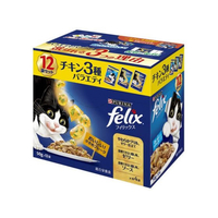 ネスレピュリナペットケア ネスレ日本/フィリックスパウチ 成猫チキン3種バラエティ 50g×12 FC530NP