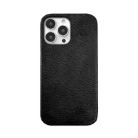 ABBI SIGNATURE iPhone 15 Pro用VINTAGE イタリアンレザー MagSafe対応バックカバー ブラック ABS26186I15PR