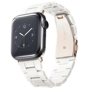 GAACAL Apple Watch Series 1-8/SE1-2 [38/40/41mm]用プラスチックバンド ホワイト Z00147WA-イメージ1