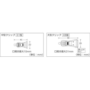 トラスコ中山 TRUSCO/ホルダー式クリップ 小型クリップ+ストレート100+中型クリップ FC764KR-2619679-イメージ6