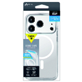 エアージェイ iPhone17 Pro用 MAGSAFE対応ラウンドフォルムクリアケース ホワイト AC-P25P-RMR WH