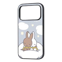 レイ・アウト iPhone 18 Pro用 / 17 Pro用 / ミッフィー / maru 衝撃吸収 バンパー ハイブリッドケース / ミッフィーとメラニー_おやすみ RJ-BP58K4TB/MF105
