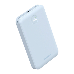 エレコム 残量表示機能付きモバイルバッテリー(10000mAh/22．5W) ブルー DE-C76-10000BU-イメージ1