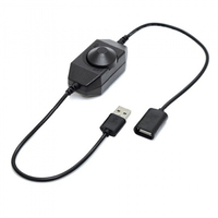 タイムリー USB接続LED用光制御スイッチ ブラック BIGLED-UCNTDIAL