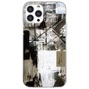 Dparks iPhone 13 Pro用ソフトケース Painting Blending MONO DS21188I13P-イメージ1