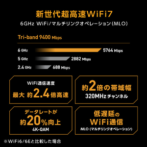 ASUS TUF Gaming BE9400 ブラック TUF-BE9400-イメージ3