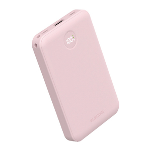 エレコム 残量表示機能付きモバイルバッテリー(10000mAh/22．5W) ピンク DE-C76-10000PN-イメージ1
