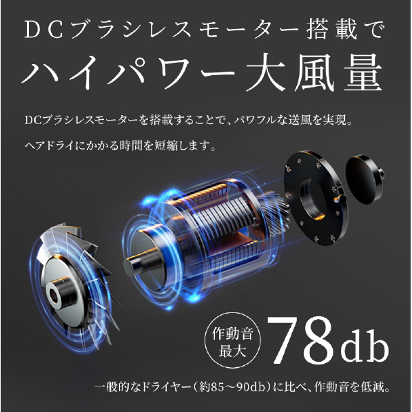 QUADS ヘアドライヤー BISARA STICK(ビサラ スティック) BISARA ホワイト BSR004-WH AQ ion ファインアクアイオン BISARA Fine