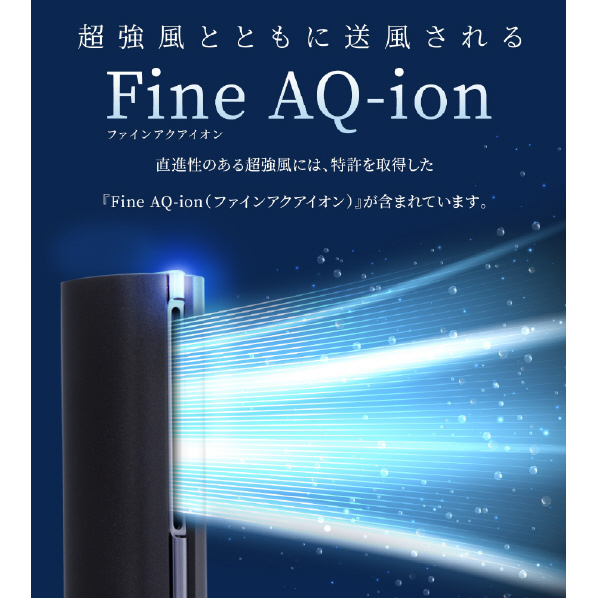 QUADS ヘアドライヤー BISARA STICK(ビサラ スティック) BISARA ホワイト BSR004-WH AQ ion ファインアクアイオン BISARA Fine