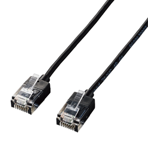 エレコム Cat6A LANケーブル(3．0m) ブラック LD-GPASS/BK3-イメージ1