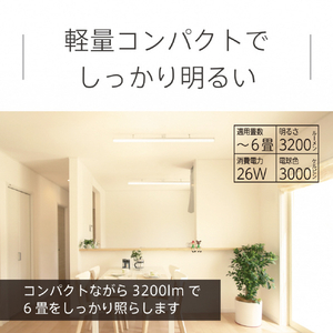 スワン ～6畳用 LEDスリムシーリングライト Slimac・KCEシリーズ ホワイト KCE-412WH-イメージ6