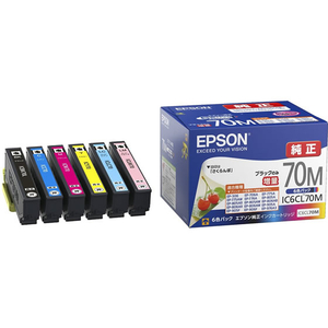 エプソン インクカートリッジ 6色パック 純正 F177670-IC6CL70M-イメージ1