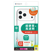 トリニティ iPhone 18 Pro Max用 / 17 Pro Max用  [Turtle] ハイブリッドケース クリア TR-IP26L3-TT-CL