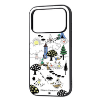 レイ・アウト iPhone 18 Pro用 / 17 Pro用 / ムーミン / maru 衝撃吸収 バンパー ハイブリッドケース / PICNIC RJ-AP58K4TB/MT124