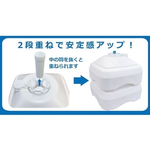 トラスコ中山 のぼり用注水式ベース 11L FC976GM-2071958-イメージ6