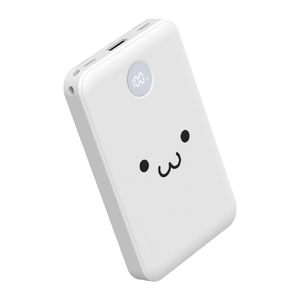 エレコム 残量表示機能付きモバイルバッテリー(10000mAh/22．5W) しろちゃん DE-C76-10000WF-イメージ2