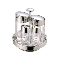 大塚硝子店 #900 四本立 カスターセット ガラス製 FC950LE-1991300